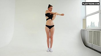 Preview 1 of Peeing Pantie - Talented and shy brunette Sinichka