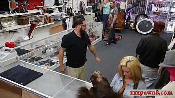 Preview 1 of Seachz Zkx Ty - Lesbian couple threesome with pawn dude
