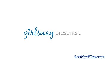 Preview 1 of Big Titied Babe - Busty lesbian babe queening young gf