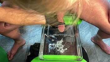 Preview 4 of Nnapp - Mature milf handjob cumshot in aquarium