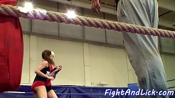 Preview 2 of Kovet Girl Xxx - Euro lesbians wrestling and enjoying oral