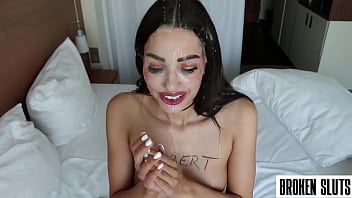 Preview 4 of Big Bob School Xxx - ANGELS THROAT - Rough self Face Fuck - Cum Countdown - Big Facial Explosion
