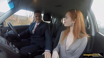 Preview 1 of Forced Glasses Castration - Redhead Ella Hughes fucked by instructor