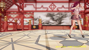 Preview 3 of Big Haas - noVR mmd marine dance 3d hololive