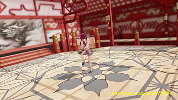 Preview 1 of Big Haas - noVR mmd marine dance 3d hololive