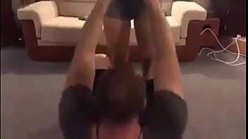 Preview 1 of Petlust Dog Males - Increase your workout stamina by boob press excersice