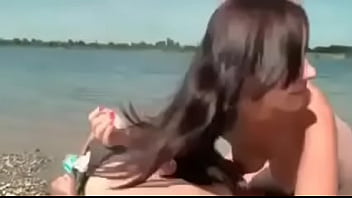 Preview 2 of Veronica In Water Park - getting horny and then fuck at the sea