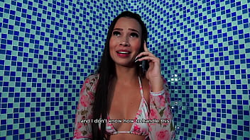 Preview 1 of 2018 Mom Son Xxx Pron Vido - Young Colombian Latina brunette babe fucks a stranger in a public sauna! Daniela Andrea &amp_ Soldierhugecock
