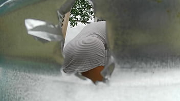 Preview 2 of Pakistani Call Girl Nanga Dance - Mujer grabada en cabina al aire libre(LATINA BBW)