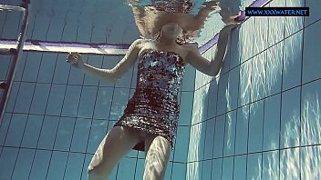 Preview 1 of Jablay Papua - Lastova being flashy underwater