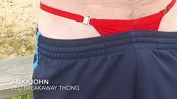 Preview 1 of Purani Xxx Video 2 Gp - XnxxJohn red breakaway thong