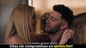 Preview 1 of Pouni Sex Video - Blonde And Brunette Enjoy Threesome Sex. Family Taboo - Spanish Sub