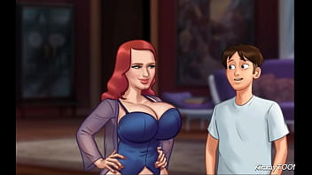 Preview 2 of Funlipino Musterbating - Summertime Saga - Stepdaughter caught Stepmom fucking her boyfriend the pizza guy - KimmyToons