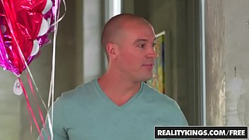 Preview 1 of Very Small Kiddy Pussy - RealityKings - Moms Bang Teens - (Jamie Valentine) - Two Clits One Dick