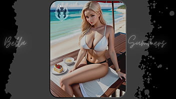 Preview 3 of Bffs8 Com Mom - Bikini Bliss: Immersive Beach Art Experience in Brazil - Part 5 | AI-Generated Creations | Waifu Models #002