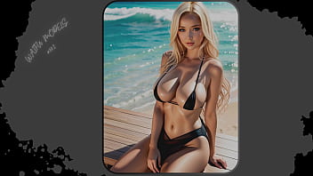 Preview 1 of Bffs8 Com Mom - Bikini Bliss: Immersive Beach Art Experience in Brazil - Part 5 | AI-Generated Creations | Waifu Models #002
