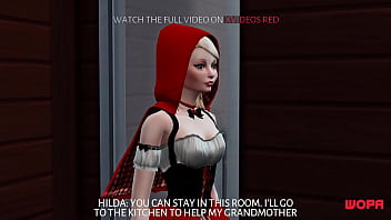 Preview 2 of Muslim Lucknow Bf - [TRAILER] LITTLE RED RIDING HOOD INVITES THE BIG BAD WOLF TO GRANDMA&#039_S HOUSE