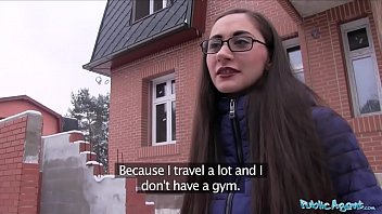 Preview 2 of Straight Cock - Public Agent Young Russian in Glasses Fucking a Big Cock
