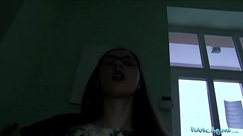 Preview 4 of Straight Cock - Public Agent Young Russian in Glasses Fucking a Big Cock