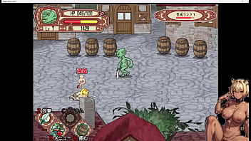 Preview 3 of Cartoon Boobs Milk Drink - 【虎雄】ゴブリンウォーカー実況プレイ01　サクッとプレイできるアクションゲーム楽しすぎｗ