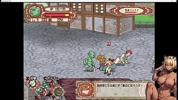 Preview 4 of Cartoon Boobs Milk Drink - 【虎雄】ゴブリンウォーカー実況プレイ01　サクッとプレイできるアクションゲーム楽しすぎｗ