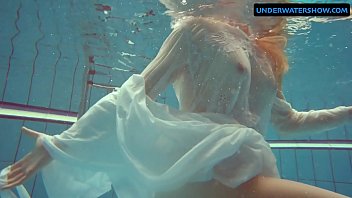Preview 3 of Mom Balakmel - Redhead Diana hot and horny in a white dress