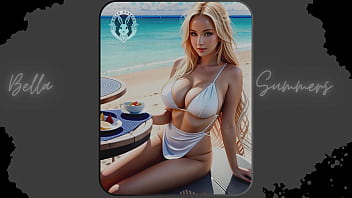 Preview 2 of Sonia Blaze Anal - Bikini Bliss: Immersive Beach Art Experience in Brazil - Part 3 | AI-Generated Creations | Waifu Models #002