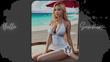 Preview 4 of Sonia Blaze Anal - Bikini Bliss: Immersive Beach Art Experience in Brazil - Part 3 | AI-Generated Creations | Waifu Models #002