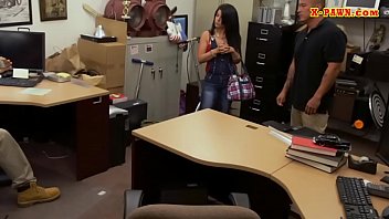 Preview 2 of Public Jaerk - Latin chick twat screwed at the pawnshop