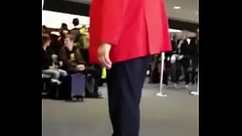 Preview 1 of Japanese Mom Son Wedding Part 1 - Actor Bronson Pelletier d. peeing in airport