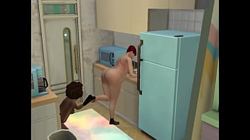 Preview 2 of Banglsxe - Lesbian fucking in the kitchen