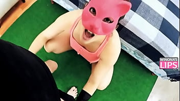 Preview 1 of Thai Girl Throat Bulge - Big Tits FULL of MILK Milf Sucking Cock and Teasing on Cock