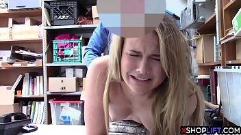 Preview 3 of Kocak Nikmat - Blonde teen caught stealing and fucked by a security guy