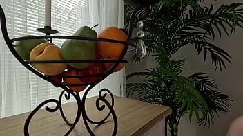 Preview 1 of Japanese Teen Creampied Hd - Fruits fisted as a hot dildo to orgasm
