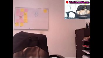 Preview 2 of Granny Wearing Red Panties - naked office masturbation
