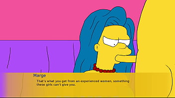 Preview 3 of Wife Seduces Virgin - The Simpson Simpvill Part 6 Marge Blowjob By LoveSkySanX