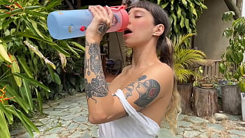 Preview 2 of Mom Sex Hd Plus Long - My next door neighbor spies on me while I masturbate and play on the second floor window