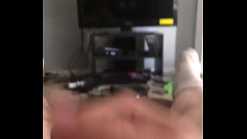 Preview 1 of Mega Tits Lactating - Masturbating my thick cock