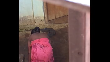 Preview 4 of Vvv Big Lola - Desi village horny bhabhi nude bath show caught by hidden cam