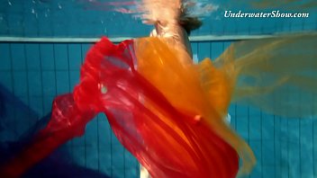 Preview 1 of Eh Liyeiy - Edwiga teen Russian swims in clothes at night