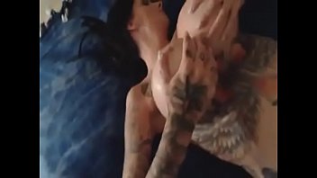 Preview 2 of Pustoo Xxx Hd - busty tatted brunette teases with toy