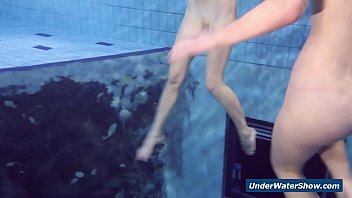 Preview 4 of Korea Sukan - Horny girls strip eachother in the pool