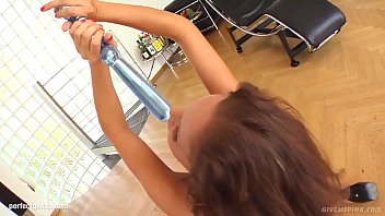 Preview 4 of One Girl Five Boys Bdam - Watch Kissy gonzo style solo masturbating on Give Me Pink