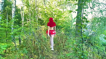 Preview 1 of Xxxx Sophia Leone Played A Sax V - Little Red Riding Hood&#039_s Adventure in the Forest - Pussy Destruction - Deep Throat