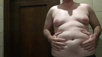Preview 2 of Desi Rich Porn German - Slow Motion Fat Belly Jump