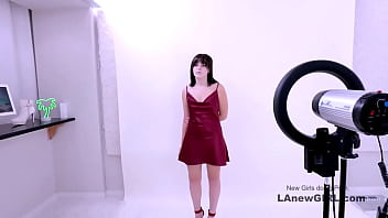 Preview 1 of Chinese Punish - Super Hot 19 Girl in Red Dress gets Fucked Teen Castings