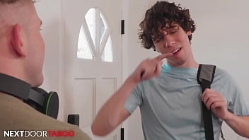 Preview 1 of Zangal Porn Xxx - Jet Lagged Twink Caught Jerking Flip Fucks Hunk Stepbro - Cristiano,  Andrew Delta - NextDoorStudios