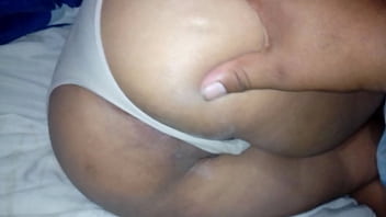 Preview 1 of Big Botty And Tits - La tanga y culo de mi esposa de concha peluda