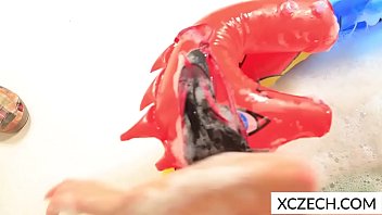 Preview 2 of Big Bubs Xxx Videos - Nasty girls playing sexual games in the pool