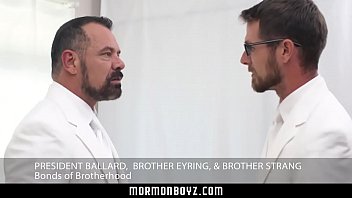 Preview 1 of Xnxx Watch Boy - MormonBoyz - Two bearded hunks double fuck a horny Mormon recruit